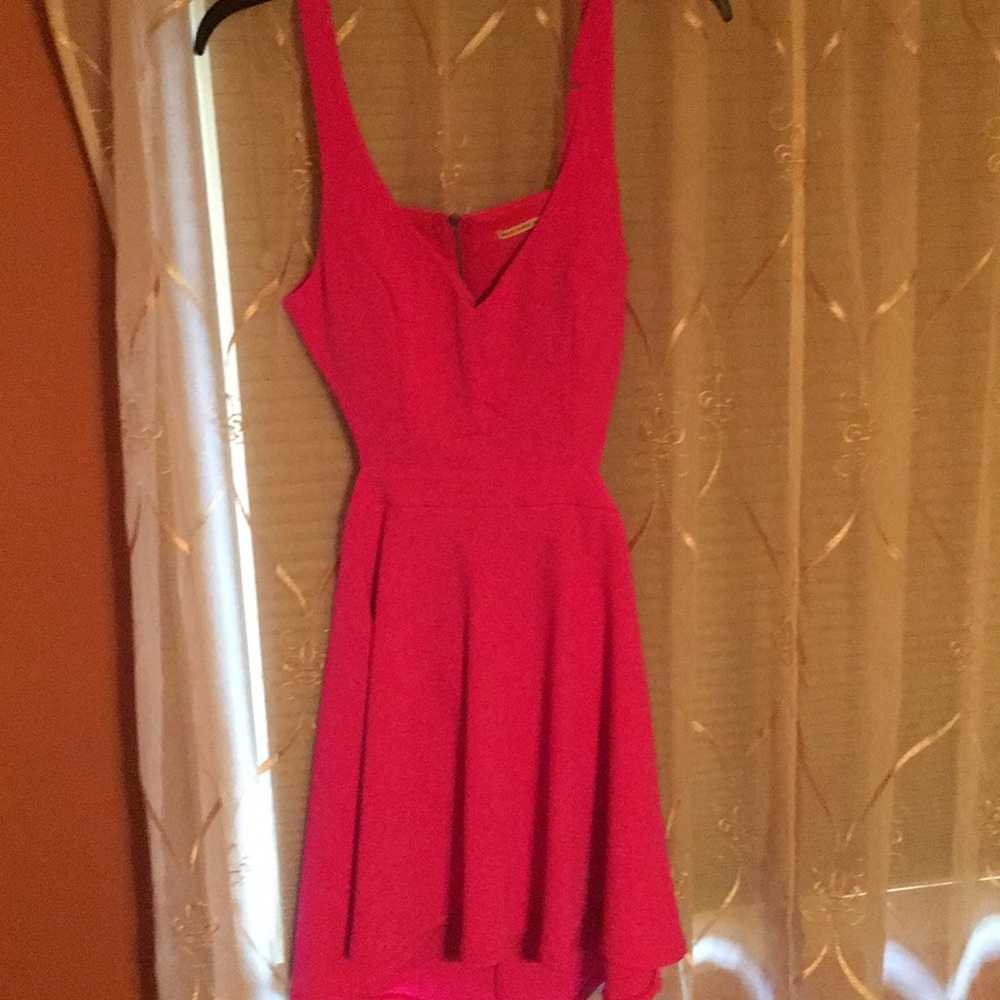 Fuschia Cut out dress